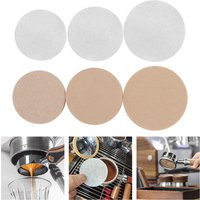 Powder Bowl Filters Coffee Filter Paper White/Brown 100 Pcs 51mm/53mm/58mm For Espresso Coffee Maker Good Toughness