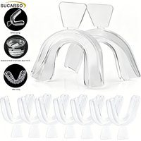 2/4/10Pc Silicone Mouth Guard Teeth Protector Night Guard Mouth Tray for Bruxism Grinding Non-snoring Teeth Whitening Protection