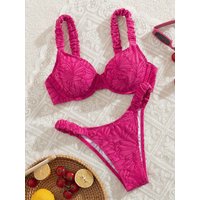 S - XL Printed Underwired Bikini Women Swimwear Female Swimsuit Two-pieces Bikini Set High Cut Bather Bathing Suit Swim Lady