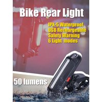 AliExpress cycle zone 5 PCS LED Bike Tail Light USB Rechargeable Helmet Bike Rear Lights Easy for Install Safety MTB Bike Cycling Lamp