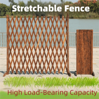 Stretchable Wooden Fence 50/70cm Durable/odorless Home Garden Fence Multi-layer Paint Spray Usable Extended Trellis Fence