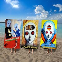 Classic Science Fiction Movies F-Fantastic P-Planet Microfiber Printed Beach Towel Mountain Climbing Yoga Beach Swimming