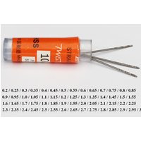 0.2/0.4/0.5/0.8/1/1.5/2/2.5-3mm Metal Wood High Speed Steel HSS Driller Manual Tool Straight Spiral Twist Mini Micro Drill Bit