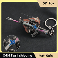 9cm Delta Force Game Peripherals Mini Toy Gun Pendant QBZ95-1 -Iron Will Rifle Keychain Fashion Men's Accessories Gifts