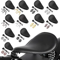 Motorcycle 3" Spring Bracket Front Driver Solo Seat For Harley Sporster Chopper Bobber Honda Yamaha