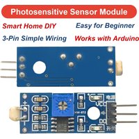 LM393 Photosensitive Sensor Module 3Pin 3.3-5V Light Detection Adjustable Sensitivity DigitalOut for Arduino DIY Smart Car ESP32