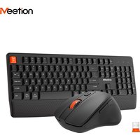 2.4G Wireless Keyboard Mouse Set For PC Laptop Ergonomic Low Noise Keyboard Mouse Combo 1600DPI Adjustable Mouse For Home Office