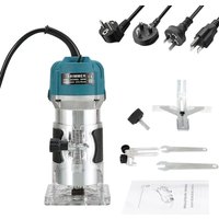 800W 30000 tr/min bois routeur Machine travail du bois tondeuse électrique 1/4 pouces sculpture sur bois fraisage outils de coupe charpentier outils électriques