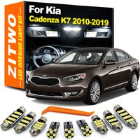 ZITWO 13Pcs For Kia Cadenza K7 2010- 2014 2015 2016 2017 2018 2019 LED Bulb Interior Light Plate Trunk Lamp Kit Accessories