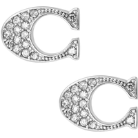 COACH Alloy Stud Earrings Women's Silver F29824-SLV