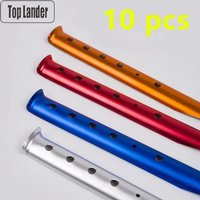 10 pcs 31cm Aluminum U-Shaped Tent Nail Tent Stakes Snow Peg Sand Peg for Outdoor Camping Hiking Beach Ground Tent Accessories