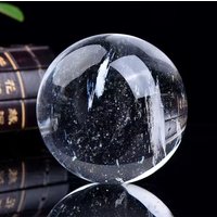 90-95mm White Crystal Clear Smelting Quartz Ball Reiki Healing Gemstone Minerals Specimen Lucky FengShui Home Decoration