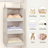Wardrobe storage hanging bag multi-layer bedroom storage rack hanging storage storage space large capacity closet storage