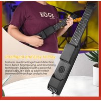 7 Frets Smart Electric Guitar Silent Practice Digital Tuner Metronome Function Pocket Portable Folk MIDI Multifunctional Guitar