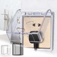 Transparente 86-Typ wasserdichte Steckdosenbox, universelle Schalterplattenabdeckung, feuerfester Steckdosenschutz für drinnen und draußen
