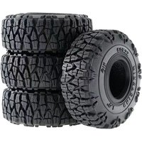 RC Crawler Car 4pcs 60mm 1.0" Soft Rubber Wheel Tire Tyre All Terrain for 1/18 1/24 Axial SCX24 AX24 Traxxas TRX4M Upgrade Parts