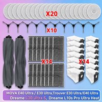 Fit For Dreame MOVA E40 Ultra / MOVA E30 Ultra, Dreame L30 Ultra S/ Dreame L10s Pro Ultra Heat Tricut Brush Filter Mop Cloth Bag
