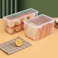 Large Capacity Storage Box Rectangle Stationary Supplies Flip Box Transparent Desktop Organizer