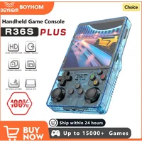 2025 R36S R36Plus Retro Handheld Game Console Linux 64-bit System 4"/3.5" IPS Screen RK3326 Portable Pocket Video Player For PS1