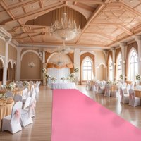 Pink Wedding Aisle Carpet Non-woven Fabric Ceremony Party Stage Carpet Anti Slip Runway Carpet