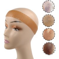 1PC Seamless Non-Slip Silicone Wig Hair Band with Stretchy Nylon Wig Cap for Wig Securement And Sport Yoga