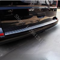 For VW Transporter T5 T6 Caravelle/Multivan 202003 2004~2024 Rear Bumper Protector Sill Trunk Rear guard Tread Plate cover Trim