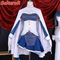 Game Puella Magi Madoka Magica Miki Sayaka Cosplay Costume Role Play Comic Con Dress Hallowmas Party Wigs Animation Prop