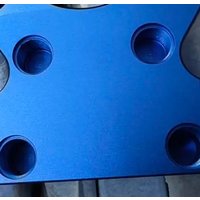 Left-handed Blue DF3 Golf putter with zero torque and ball-retrieval design. See product details for more information