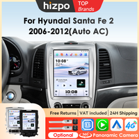 Hizpo 8Core 9,7 Zoll Autoelektronikgeräte für Hyundai Santa Fe 2 2006 - 2012 2din Head Unit Carplay Radio Multimedia GPS RDS