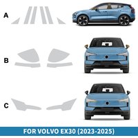 Headlight Rearview Film B Pillars Paint Protection Film for Volvo EX30 2023 2024 2025 Transparent TPU Anti-scratch Repair Refit