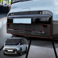 For Kia PV5 2025 2026 Car Tuning Black Front Lip Bumper Decorative Cover Trim Exterior Accessories
