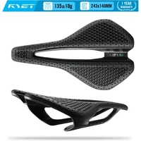 AliExpress 2026 RYET G01 Full Carbon 3D Printed Bike Saddle,EVA 97g Carbon Shell & Rail 7*9 Bicycle Racing Seat for MTB/Gravel/Road Bike
