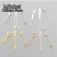 Miuksi VH31 watch hands rose gold/silver /gold fit VH31 movement green luminous accessory part