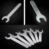 Open End Ultra Thin Wrench 10mm 12mm Lightweight Single Head Spanner for Bathroom Faucet Maintenance