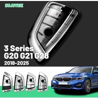 Clear TPU Car Key Case For BMW 3 Series G20 G21 G28 2018-2026 Key Fob Cover Protector Shell Auto Accessories 2019 2020 2021 2022