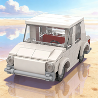 129pcs MOC Goggomobil Cars Model Building Blocks Construction Assemble DIY Creative Christmas Gift Idea Toy Brick Education