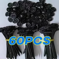 Car Fastener Screw Self-Locking Zip Ties Trunk Engine Guard Panel Wire Management Strap Fixed Tools Nylon Cable Tie Buckle