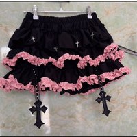 Sweet Y2k Harajuku Elastic Waist Short Skirt Women Hot Girl Chic Ruffle Subculture Skirt Gothic Retro Fashion Lolita Cake Skirt