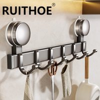 Suction Cup Bathroom Hooks Towel Hanger Nail Wall Rack Hooks Coat Clothes Holder for Bathroom Kitchen Accessories