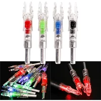 3PCS New Lighted Nocks For Arrows Led Nocks With Switch Button For Hunting 6.2 Arrow Shafts And Automatically Lights Up.