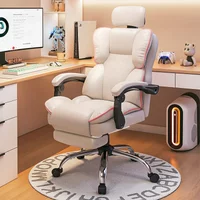 Ergonomic High Back Gaming Office Chair, Reclining Seat with Footrest & Lumbar Support for Home Desk