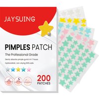 200pcs Star Acne Pimple Patches Breathable Acne Removal Absorb Secretions Anti Infection Fade Blemishes Pimple Cover Acne Patch