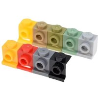 10Pcs 4070 1x1 with Headlight Building Blocks Moc Accessories Compatible with Brick DIY Spare Parts Toy