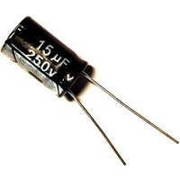 5pcs 15uF 250V 15MFD 250WV Aluminum Electrolytic Capacitor 10*16mm Radial