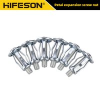 HIFESON 20pcs M4 M5 M6 M8 Petal Rivets Nut Car License Screw Jack Nuts Set for Hollow Wall Iron Skin Petal Nut Expansion Lantern