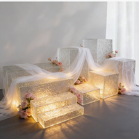 Acrylic Dessert Table Stand Set Wedding Decorations Candy Bar Party Buffet Centerpieces Props Tea Break Holders Cake Snack Rack