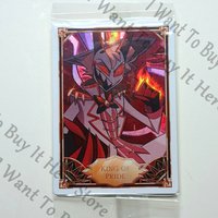 Genuine Anime Hazbin Hotel Lucifer Sir Pentious Charlie Vaggie Adam Cosplay Cartoon Collection Card Lesser Calorie Cup Mat Gift