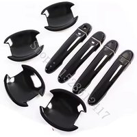 For Nissan Note E12 2013 2014 2015~2019 ABS Glossy Black Door Handle Covers Trim Decoration Door Handle Bowl Sticker Accessories