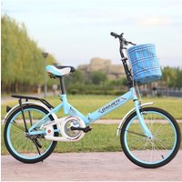 AliExpress WOLFACE 20 Inch Foldable Adult Bicycle Primary And Secondary School Student Bicycle With Basket Road Bicycle Leisure Bicycle New
