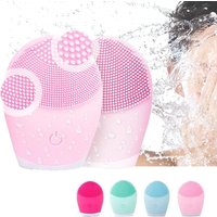 Electric Silicone Facial Cleanser Massager Skincare Massage Tool Beauty Machine Vibration Cleaning Of Pores Self Provided Batter